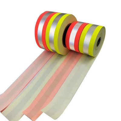 적 청 사려깊은 면직포 Fluo 누른 붉은색은 재킷을 위한 Vis 반사 스트립을 안녕 청색화합니다