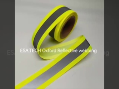 EN471 방수 조명 반사 지퍼 의류용 반사 나일론 지퍼